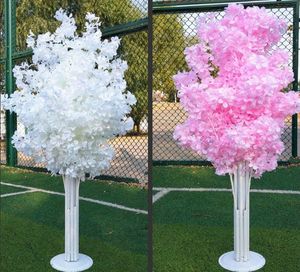 Estilos de criptografia Decoração de festa artificial Árvore de flor de cerejeira Corredor de casamento Corredor de estrada Fundo de chumbo Arco Guia Conjunto de flores