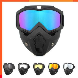 New Motorcycle Shark Helmet Goggles Dirt Bike Atv Off Road Racing Motorcycle Open face Helmets Goggle Mask