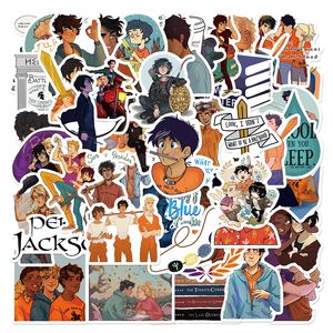 50шт мультфильм Percy Jackson Stickers Сын морского бога граффити Детский игрушечный скейтборд автомобильный мотоцикл велосипедные наклейки