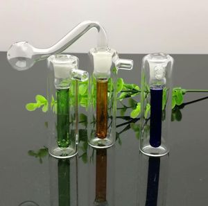 Bong per pipe da fumo Fabbricazione di narghilè soffiato a mano Bottiglia di fumo per acqua in vetro tascabile portatile colorata