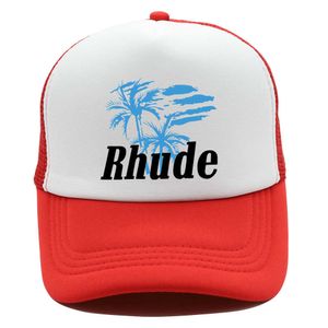 2023ss бейсболки Rhude Модный бренд Американская бейсболка с принтом Дизайнерские солнцезащитные шляпы Мужские женские панамы для женщин