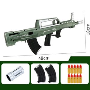 Nowe dzieci zabawkowe pistolet miękki kula Blaster Shell wyrzucone karabiny Sniper Manual Pistolet Faber Strzelca dla chłopców dzieci na świeżym powietrzu