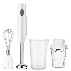 Blender New Electric Handheld Blender Set 4in1 Hand Mixer Multifunctional Whisk Chopper Egg Beater Mixing Feet Whipped Cream Baking