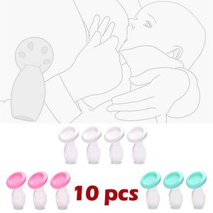 BreastPumps 10pcslot grossist Baby Feeding Manual Partner Collector Milk Silicone Pumps Mama Savers PP A GRATIS 230605