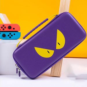 Sacos ns switch saco de armazenamento roxo diabo caso viagem ns capa dura caixa à prova dwaterproof água para nintendo switch lite mini jogo accessorie