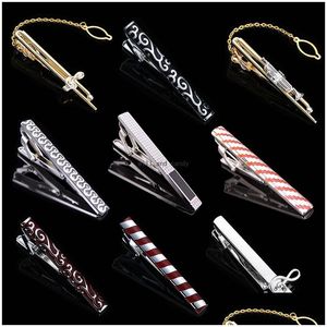 Tie Clips Copper Musical Instrument Stripe Shirts Business Suits Bar Clasps Neck Links For Men Fashion Jewelry Gift Will and Sandy D DHXTB