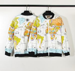 hip hop mens jacket Saint designer jacket World Map mens jackets designer coats streetwear cardigan coat