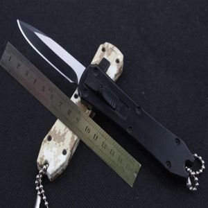 5 färger Mini KeyChain Pocket Knife Aluminium Automatisk dubbel Action Fishing Self Defense Xmas Gift Knife Kitchen Knife 1st 234o