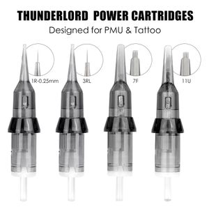 Tatueringsnålar ThunderLord Power Tattoo Needle Liner Shader Permanent Makeup Tattoo Cartridge 1R 7F för Universal Tattoo Machine Pen EST 230606