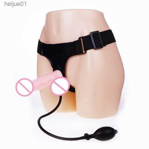 Prodotti del sesso Dildo Lesbiche Strapon Harness Dildo gonfiabile Pompa Pene Strap On Masturbazione Giocattoli del sesso Per donna Giocattoli per adulti L230518