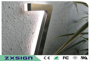15cm high Outdoor 304 stainless steel back lit led sign numbers for house 6 inches high LED home digitals4995958