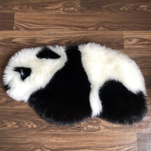 Dywany Soft Panda Mat Animal Cartoon Podłoga Śliczne dzieci bawią się dywan po strzelanie do salonu sypialnia 80 43 cm