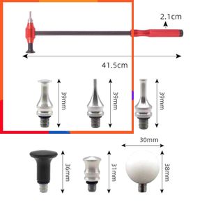 Ny 7st kolfiberplåthammare för biltån Reparation PDR Hammer Nivelleringsverktyg Bilglashand