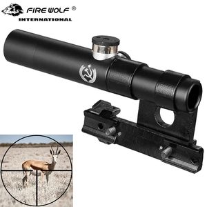 Mirino ottico da caccia Lenti multistrato 3.5x Mirino Svt-40 multistrato antiurto per Mosin Nagant Tactical Rifle Scope Riser