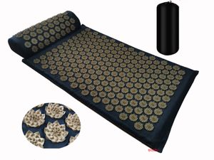 Yogamattor Massager CUSHION SHAKT MAT MASSAGE YOGA MAT Akupressur Lättar stress Back Body Pain Spike Mat Acupuncture Massage Mat 230605