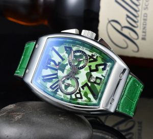 2024 Lyxig högkvalitativ herrklocka Quartz Dial Arabic Numal 5 Multi Color Belt Watch