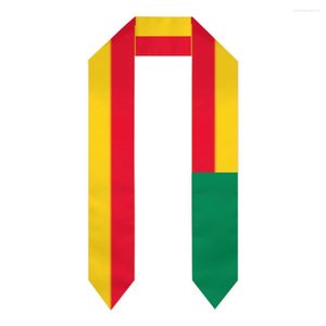 Schals, Abschlussschärpe, Benin-Flagge, Schal, Schal, Stola, Saphirblau mit Sternstreifen, Bachelor-Kleid, Zubehör, Band 180, 14 cm