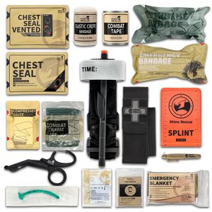 Tents and Shelters RHINO RESCUE Tactical Trauma Kit To Configure Survival Outdoor Emergency First Aid For Camping Hiking IFAK Refill 230605