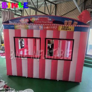 Custom 4m outdoor blow up food tent inflatable concession stand ice cream booth inflatable carnival treat shop for sale