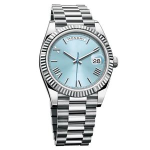 信頼できる時計時計40mm DDオートマチック2813ムーブメントオリーブダイヤルメンズウォッチステンレススチールの女性時計
