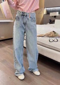 Women's Jeans designer Tencel Wide Leg Summer Thin 2023 New Drop High Waist Loose Slim Light Ice Silk Floor Slam Pants LTOJ