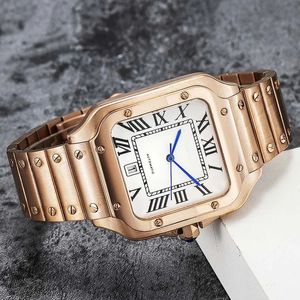 Roman Digital Women Watch Fashion Classic Panthere 316L Stal nierdzewna kwarc szlachetny dla Lady Prezent Najwyższej jakości z projektem na rękę Montres de Luxe Dhgate