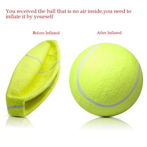 Tenis Balls 8in Köpek Tenis Ball Dev Pet Oyuncak Tenis Top Köpek Çiğneme Oyuncak İmza Jumbo Çocuk Oyuncakları Sevgili Yavru Köpekler N58B 230606
