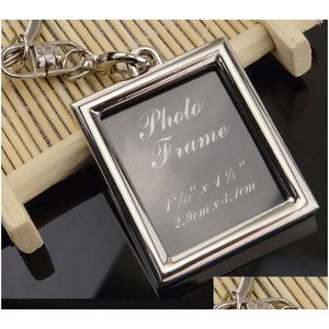 Keychains Lanyards P O Frame Locket Love Picture Key Rings Heart Pendants Bang Hangs For Women Men Anniversary Present Gift Drop D Dhmrm