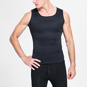 Men's Body Shapers Men's Slimming Body Shapewear Corset Vest Shirt Neoprene Sauna Shaper Compression Abdomen Tummy Control Waist Cincher Underwear 230606