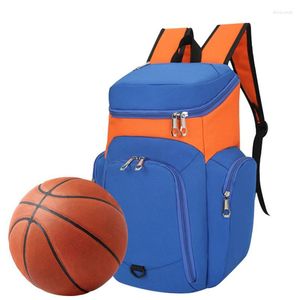 Sacos ao ar livre mochila esportiva 30L grande basquete com fundo impermeável malha de viagem bolso economizador de espaço respirável