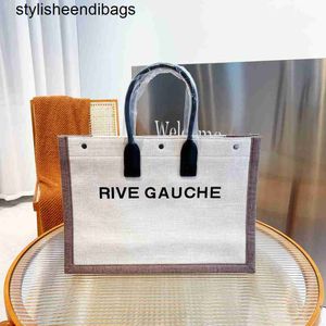 Designer bag Shopping Bag Women's Handbag River Gauche Handbag Summer Rafia Linen Beach Bag Travel Oblique Shoulder Handbag Fashion Bag