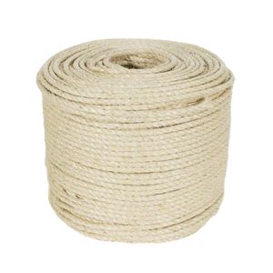 Corda de sisal natural 3/5 m, poste para arranhar, brinquedo para fazer, faça você mesmo, mesa, pé, cadeira, pernas, material de corda de amarração para gato, garra afiada