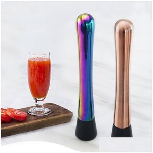 Other Bar Products Stainless Steel Crushed Ice Hammer Cocktails Stick Mixed Drink Kitchen Barware Wine Set Tools Drop Delivery Home Dhtkg