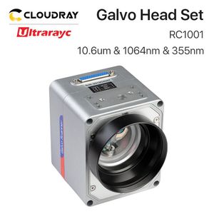 Сканеры UltraRayc RC1001 Сканирующая головка Galvo Set 10 мм гальванометра Scanner 10,6um 1064 -нм 355 нм с источником питания для маркировки волокна