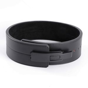 Leather waist belt for sciatica Belt for Weightlifting, Squats, and Fitness - Provides Strength Training and Protection with Lever Buckle