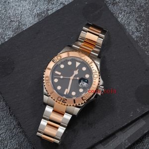 Designer New 40mm Black Dial With Two Tone Watch Movement 904l Automatic Mens Bracelet waterproof Mens Watches