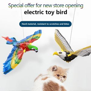Cat Furniture Scratchers Simulation Bird Interactive Toys Electric Hanging Eagl Flying Teasering Play Stick Scratch Opening Preferential 230606