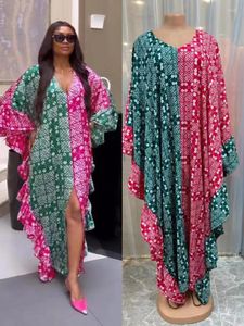 Abbigliamento etnico 2023 In Plus Size Stampa Maxi abiti africani per le donne Dashiki Kaftan Robe Elegante abito da sposa da donna Abiti nigeriani