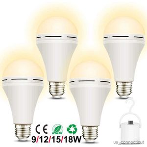Sensor Lights Emergency Rechargeable Light Bulb Soft White Light Bulbs Stay Lights LED Light Bulbs R230606