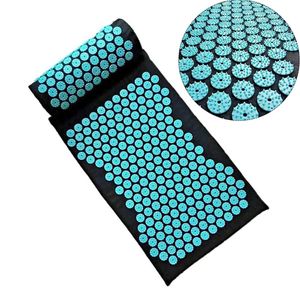 Mats 2022 NY MASSAGER CUSHION MASSAGE YOGA MAT Akupressur Lättar stress Back Body Pain Spike Mat Acupunkturmatta