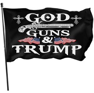 3X5ft Trump Flags 2024 Campaign Banner Trump God Guns Flag DHL Delivery9525177