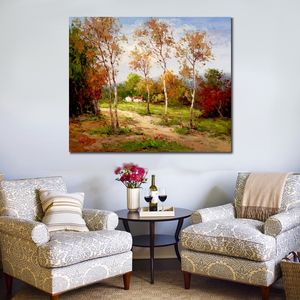 Canvas Art Contemporary Village Landscape Country Home Handgjorda impressionistiska konstverk för hotelllobbyvägg