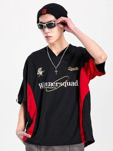 Herren T-Shirts Y2K Koreanische Vintage Streetwear Casual Acubi Harajuku Egirl Kurzarm T-Shirts Grunge Ästhetik Übergroße T-Shirts Tops Kleidung