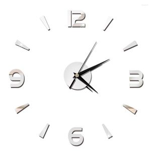 Wanduhren, Uhraufkleber, 1 mm, Acryl, Spiegel, Uhr, Dekor, DIY, modernes Zuhause, Büro, Zimmer