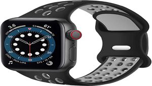 Silikonarmband für Apple Watch Band 38 mm 40 mm 45 mm 41 mm 42 44 mm Atmungsaktives Zubehör Armband Armband iWatch 1 2 3 4 5 6 73369711