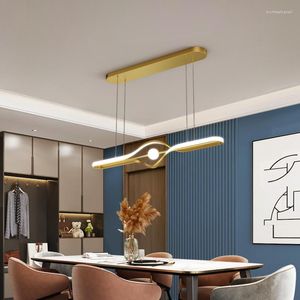 Pendant Lamps Nordic LED Restaurant Chandelier Simple Creative Black Living Room Bar Light Personality Kitchen Lsland Hanging Lamp