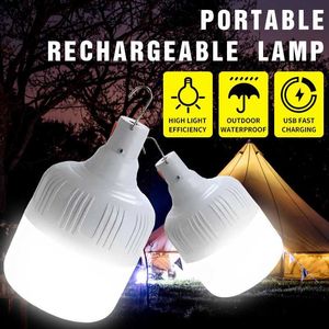 Sensor Lights Portable Tent Lamp USB Rechargeable Battery Lantern Outdoor Camping Light Bulb LED Emergency Lights for Fishing Flashlight R230606