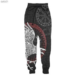 Tessffel NewFashion Vintage God Odin Warriors Symbol Tattoo 3DPrint Men/Women Harajuku Casual Funny Sweatpants Jogger Trousers X L230520