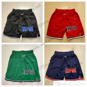 فيلم Empire Empire War Basketball Shorts فقط Don City City Temperative Edition Sport Pant with Pocket Zipper Sweatpants Hip Pop Short