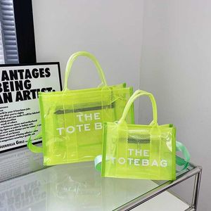 HOT MARC The Tote Bag Lässige Designer-Tasche PVC-Strandtaschen Damen-Luxushandtaschen Kleine Einkaufstaschen Reisetasche Mehrfarbige Umhängetaschen 220327